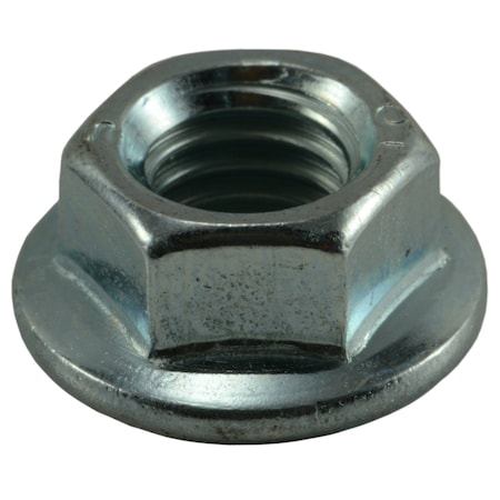 Midwest Fastener Flange Nut, M8-1.25, Steel, Class 10, Zinc Plated, 15 PK 75713